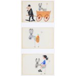 Miroslaw Pokora, THREE ILLUSTRATIONS FOR THE BOOK, 1973