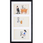 Miroslaw Pokora, THREE ILLUSTRATIONS FOR THE BOOK, 1973