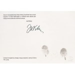 Jozef Wilkoń (b. 1930), About Prince Ibrahim and the beautiful Sinedhur (signed postcard), 2009