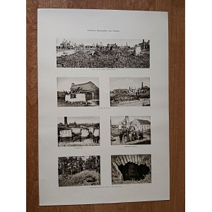 PLAQUE PHOTOS AND AUSTRIAN ARMY, WAR DAMAGE, INHABITANTS, JEWS, LVIV YOLKIEW BUSK
