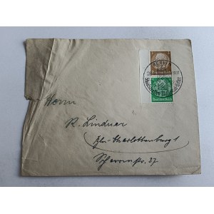 BRIEFUMSCHLAGSTEMPEL BERLIN, BRIEFMARKE 1937