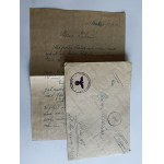 ENVELOPE WITH WRITING INSIDE STAMP SWASTIKA 1940, KRAKOW KRAKAU