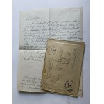 ENVELOPE WITH WRITING INSIDE SWASTIKA STAMP 1940, WIEN, NEUSTADT