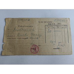 RECEIPT LVIV 1929