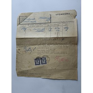 BORSZCZOW REMINDER, STAMP, STAMP 1938