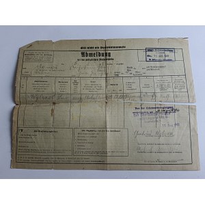 KATOWICE KATTOWITZ MELDUNEK 1941 R