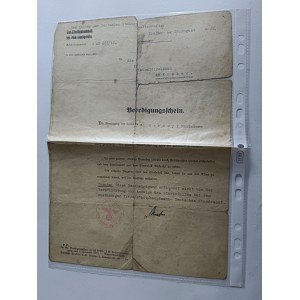KRAKOW KRAKAU MAGAZINE STAMP SWASTIKA 1942, DISCONTINUED