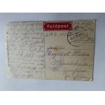 PAINTING LIONS LEMBERG ARMY SOLDIERS, CAVALRY, STAMP 1917