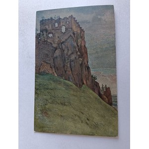 POLISH PAINTING TRZEBIŃSKI ODRZYKOŃ BASZTA, STAMP STAMP RZESZOW