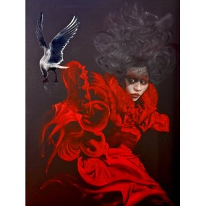 Grazyna Jeżak, Woman in Red, 2025