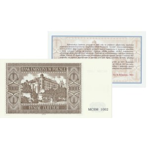Krakowiak, 1.000 złotych 1941 - MCSM 1002 -