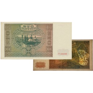 100 złotych 1941 - D - destruk - OBRÓCONY ZNAK WODNY -