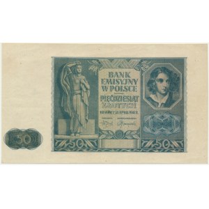 50 złotych 1941 - bez oznaczenia serii i numeracji -