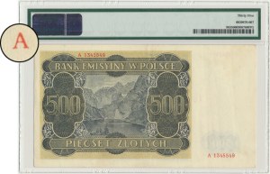 500 złotych 1940 - A 13... - Niewyłapany Falsyfikat Londyński - PIĘKNY i RZADKI
