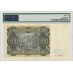 500 złotych 1940 - A 13... - Niewyłapany Falsyfikat Londyński - PIĘKNY i RZADKI