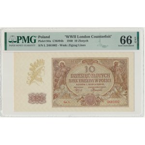 10 złotych 1940 - L. - PMG 66 EPQ