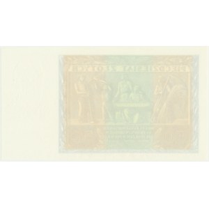 50 złotych 1936 - awers bez serii i bez głównego druku