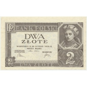 2 złote 1936 - bez serii i poddruku -