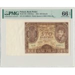 100 złotych 1934 - Ser. AV. - znw. +X+ - PMG 66 EPQ
