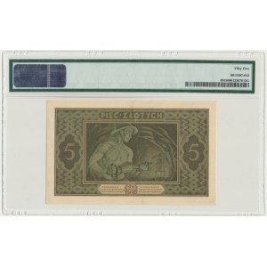 5 złotych 1926 - Ser.D. - PMG 55