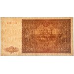 1.000 złotych 1946 - A. - PMG 58 EPQ - PIĘKNY I BARDZO RZADKI