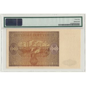 1.000 złotych 1946 - Bw. - PMG 45 - NAJRZADSZA ODMIANA