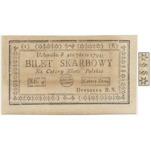 4 złote 1794 (1)(E) - brak gwiazdki oraz podwójne §§