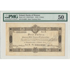 2 talary 1810 - Sobolewski - ze stemplem - PMG 50