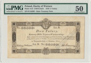 2 talary 1810 - Sobolewski - ze stemplem - PMG 50