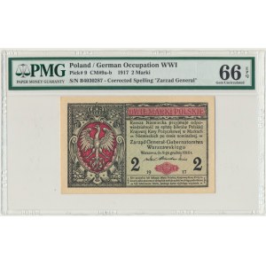 2 marki 1916 - Generał - B - PMG 66 EPQ