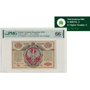 10 marek 1916 - Generał - biletów - A - PMG 66 EPQ
