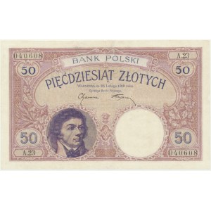 50 złotych 1919 - A.23 - RZADKOŚĆ