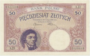 50 złotych 1919 - A.23 - RZADKOŚĆ