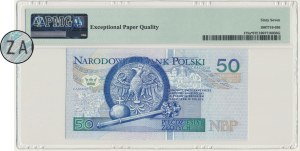 50 złotych 1994 - ZA - PMG 67 EPQ - seria zastępcza TDLR - RZADKA