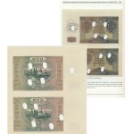 100 złotych 1941 - nierozcięty arkusz (2 szt.) - bez serii i numeracji, perforowany - Ilustrowany w katalogu Czesława Miłczaka