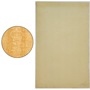 Arkusz papieru ze znakiem wodnym GR