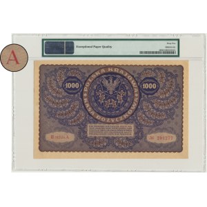 1.000 marek 1919 - III Serja A - PMG 65 EPQ