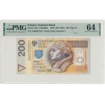 200 złotych 1994 - AB - PMG 64