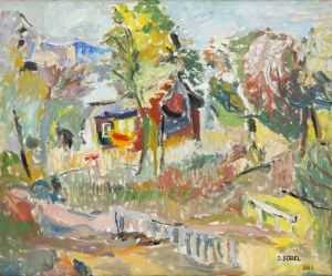 Judyta Sobel (1924 Lwów - 2012 Nowy Jork), Pejzaż, 1969