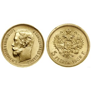 Rosja, 5 rubli, 1902 AP, Petersburg