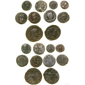 Cesarstwo Rzymskie, zestaw 10 monet, (III-IV w. ne)