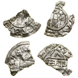 Böhmen, 2 Denare Bruchstücke, 972-999, Prag