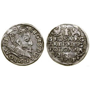 Polska, trojak, 1592, Poznań