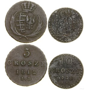 Poland, set of 2 coins from the Duchy of Warsaw, Warsaw