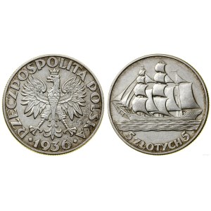 Polska, 5 złotych, 1936, Warszawa