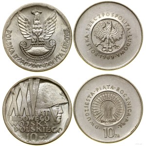 Poland, set: 2 x 10 gold, 1968-1969, Warsaw