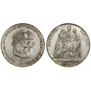 Austria, nuptial guilder, 1854 A, Vienna