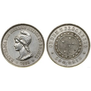 Brazylia, 500 reali, 1889, Rio de Janeiro