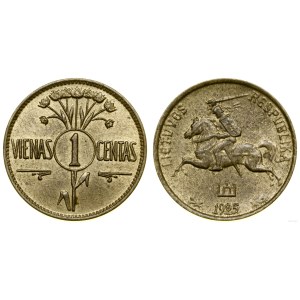 Litwa, 1 cent, 1925, Birmingham