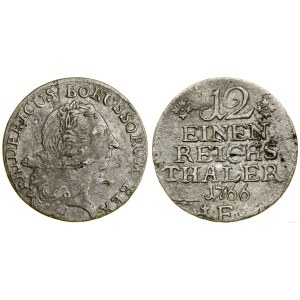 Germany, 1/12 thaler, 1766 E, Königsberg